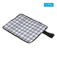 thumbnail image 3 of 15"x11" Outdoor Sitting Mat 2 Pack Waterproof Oxford Cloth Seat Cushion Gray White, 3 of 6