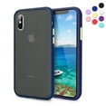 thumbnail image 1 of Shockproof Matte Case Compatible for iPhone Xs/X with Soft TPU Bumper Slim Phone Case Compatible for iPhone Xs/X, Matte Navy, 1 of 6