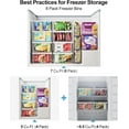 thumbnail image 6 of NN Chest Freezer Organizer Bins - 8 Pack Stackable Freezer Organizer for 5 to 7 Cu.Ft Freezer and Upright Freezer Over 8.5 Cu.Ft, Easy Get Food from Bottom, Add Extra Storage Space, White, 6 of 18