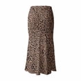 thumbnail image 5 of Skirts for Women Midi Length White Ruffled Styles Polka Dot Stretchable Fabric Women's Flowy Handkerchief Hemline Midi Skirt, 5 of 5