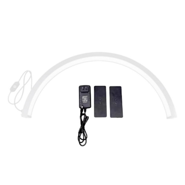 Lámpara de escritorio de uñas en forma de media luna, luz para pestañas, profesional, multifuncional, lámpara de escritorio LED para técnicos de uñas, luz de mesa para cejas SPA blanco