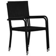 thumbnail image 6 of vidaXL Patio Dining Set Dining Table and Chairs Furniture Set Poly Rattan, 6 of 10