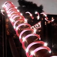 thumbnail image 2 of Juego de 2 luces de cuerda de bastón de caramelo, 100 luces LED rojas y blancas, 8 modos de luces solares para exteriores, Navidad, Año Nuevo, decoraciones de invierno, 2 of 8