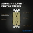 thumbnail image 2 of GFCI Outlet 15 Amp, Self-Test GFCI Electrical Outlet with Thinner Design, TR Tamper Resistant GFCI Receptacle, Ground Fault Circuit Interrupters with Wall Plate, UL Listed, Lvory 2PC, 2 of 7