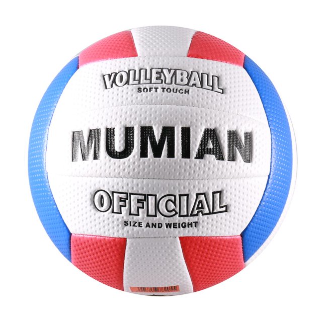 Soft Volleyball Official Size 5 Outdoor Indoor Beach Gym Game Ball - Inflation White