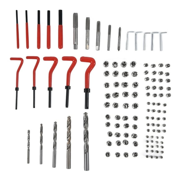 Thread Repair Tool Kit,125Pcs Thread Repair Kit Thread Restoring Tool Industrial Hardware Unmatched Quality