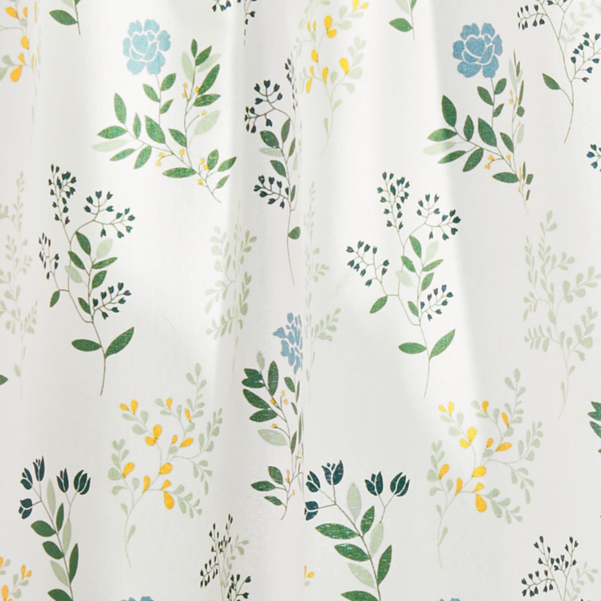 Mainstays 3 Piece Floral Multi Printed Curtain Tier Set, 56"W x 14"L