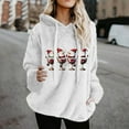 thumbnail image 2 of Lorytime Sweatshirt for Women Oversized Christmas Red Wine Glass Fleece Shirt Long Sleeve Pullover with Pocket Tops, 2 of 4