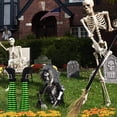 thumbnail image 3 of EFINNY Halloween Witch Legs 13 Inches Upside Down Wicked Witch Legs Prop for Patio, Yard Witch Legs Decorations, Green and Black, 3 of 8