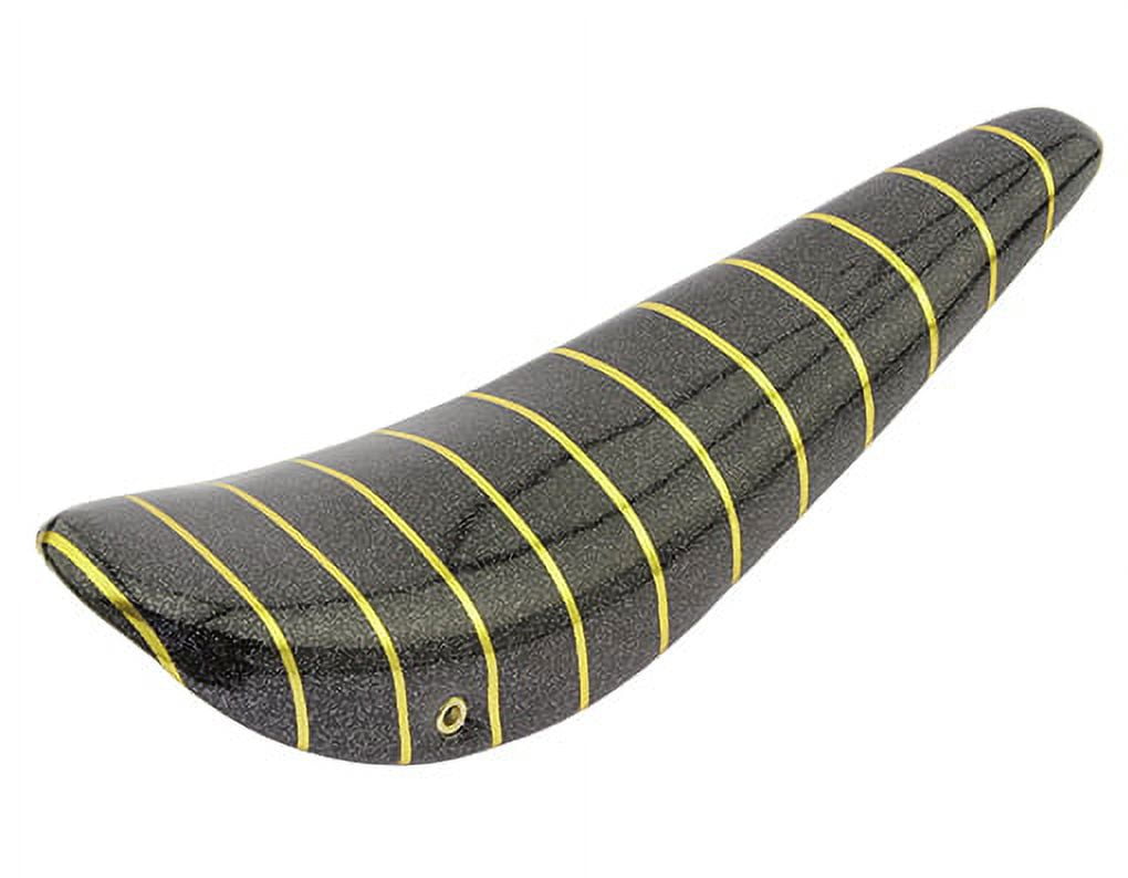 bike 16 Banana Saddle Sparkle/Black W/Gold Strip.bicycle seat