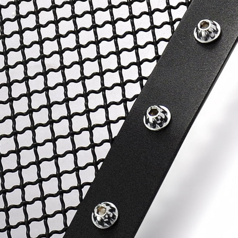 APS JL5819H Black Powder Coated Bolt-On Grille For Jeep Wrangler – Replacement Grille Insert