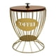 thumbnail image 1 of Cesta para cápsulas de café, cesta decorativa para cápsulas de café espresso. oro con tapa, 1 of 9