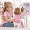 thumbnail image 3 of Emily Rose 18-inch Doll Bedroom Vanity with Chair - Floral Collection Compatible with American Girl Dolls, 3 of 8