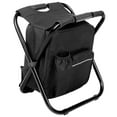 thumbnail image 1 of Portable Folding Camping Chair Stool, Lightweight Backpack Cooler Chair, 1 of 7