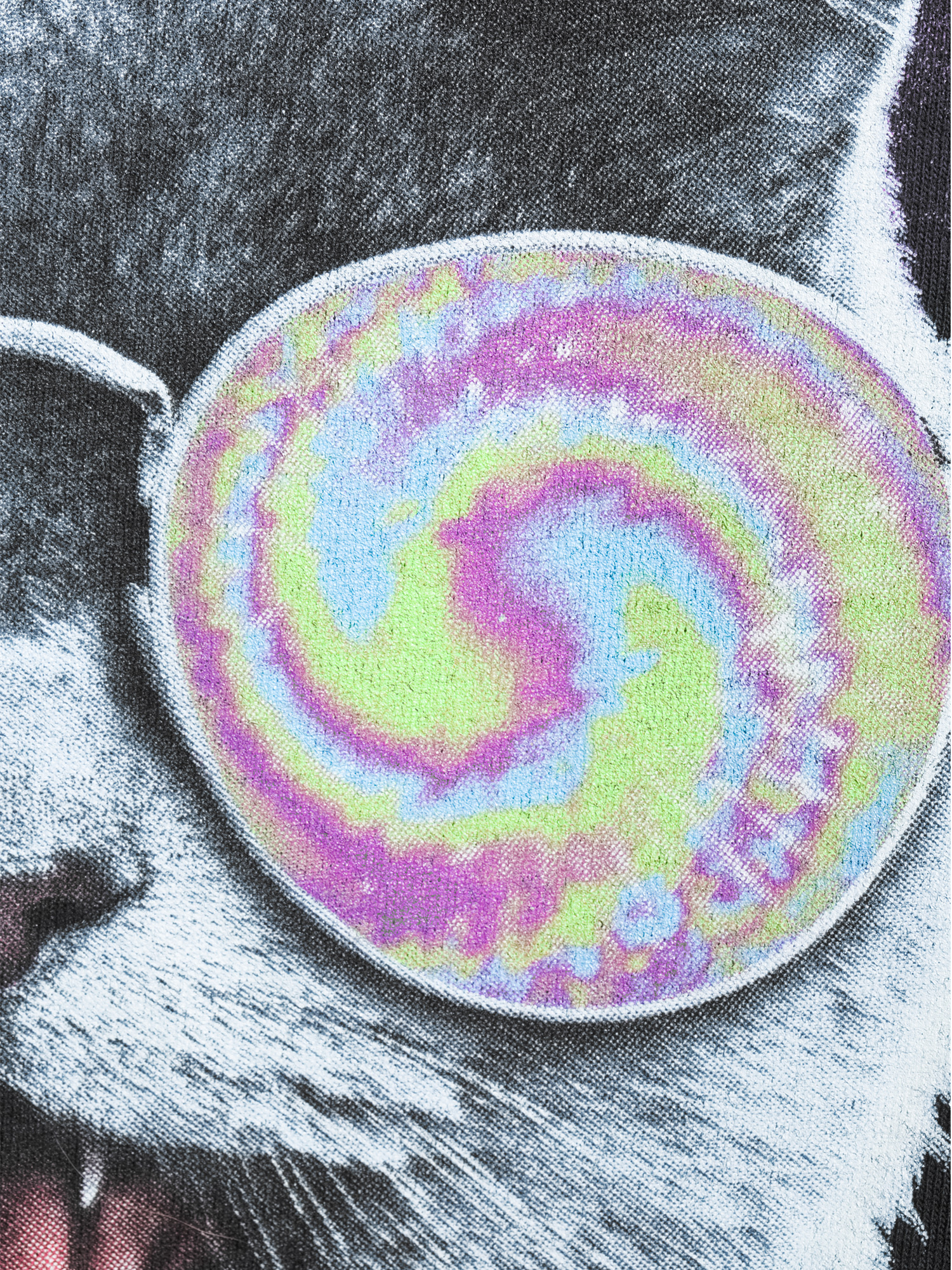 Let's Get Weird Trippy Cat Men's and Big Men's Graphic T-shirt