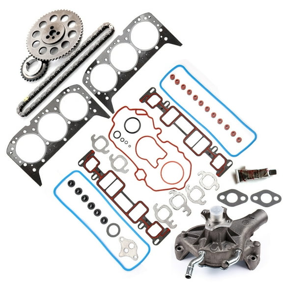 SCITOO Timing Chain Kit Water Pump Head Gasket Set Replacement for GMC Sonoma 3-Door Extended Cab Pickup 4.3L SL 2002 Engine Gasket Kit