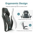 thumbnail image 6 of CONCETTA Ergonomic Gaming Chair with Lumbar Support and Flip-up Armrests, Adjustable Swivel Rolling Chair with Rocking Function for Adults, Black and White, 6 of 8