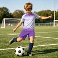 thumbnail image 6 of Yuanlook Kids Matching Outfit Set for Boys Girls Soccer Training Jersey and Shorts Quick Dry Breathable Athletic Team Uniform, 6 of 9
