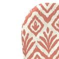 thumbnail image 4 of Jordan Manufacturing 50.5" x 19" Tinker Suntan Coral Ikat Rectangular Outdoor Adirondack Chair Cushion with Ties, 4 of 9
