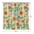 thumbnail image 5 of Waterproof Cute Sunflower Colorful Shower Curtain 72x72 Inch Boho Style Polyester Unique Shower Curtain for Bathroom Hotel Home Decor with 12 Plastic Hooks, 5 of 5
