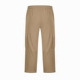 thumbnail image 5 of Zimjoy Men's Cargo Shorts Relaxed Fit Elastic Waist Stretch Lightweight Below The Knee Bermuda Casual Outdoor Hiking Shorts with 4 Pockets Khaki 4XL, 5 of 7