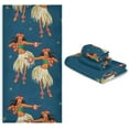 thumbnail image 7 of SKYSONIC Hawaiian Girl Dance Bath Towels Soft Absorbent Bath Towels Bath Towel Set of 3 for Home Hotel Bathroom Decor, 7 of 7