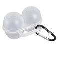 thumbnail image 4 of Caja de almacenamiento de huevos con 2 rejillas, mosquetón en forma de D, soporte para huevos, estuche organizador para acampar, 4 of 5
