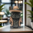 thumbnail image 6 of French Bulldog Detective Figurine in Vintage Suit and Hat, Unique Dog Statue, Home Office Desk Decor Gift Idea, 6 of 6