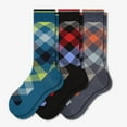 thumbnail image 2 of Sierra Socks Men's Dress Casual 3 Pair Pack Combed Cotton Crew Argyle Socks (Shoe Size 8-12), 2 of 20