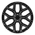 thumbnail image 2 of OE Wheels CV98B 26 Inch Rim Fits Silverado 1500 Snowflake Style 6x139.7 26x10 Gloss Black with Milled Edge - Hollander 5904 (1), 2 of 5