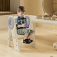 thumbnail image 2 of DovePro 3-in-1 Step Stool,Children Non-Slip Step Stool Kitchen Helper,Foldable Step Stool for 2 Years And Above,Bathroom Sink Toddler Step Stool with Flip-up Pedal,Grey, 2 of 14