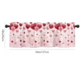 thumbnail image 2 of Overfox Valentine's Day Window Valances Rod Pocket Valance Drapes for Living Room Bedroom Curtain Decoration 54x18in, 2 of 3