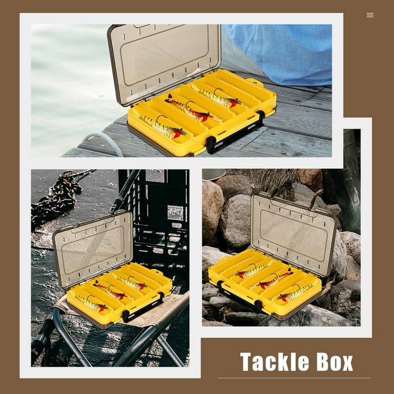Lure Box 2 Pcs Fishing Tackle Organizer Bait Container Lures