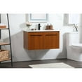 thumbnail image 2 of 36 inch single bathroom vanity in teak, 2 of 8