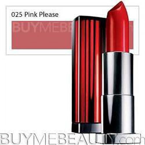 Maybelline New York Color Sensational Lipstick, 25 Pink Please, 0.15 Oz.