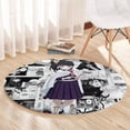 thumbnail image 5 of Kanao Tsuyuri Demon Slayer Round Carpet Anime Mix Manga Style Rug, 5 of 5