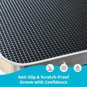 SHELANDY 46-in Pet Dog Grooming Table with Baskets | Groomer Trimming Table for Large Breeds