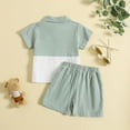 thumbnail image 6 of Futezty Toddler Boys Clothes Clearance Sale Summer Outfit Sets, Toddler Baby Boy Summer Clothes Funny Letter T Shirt Elastic Waist Pockets Shorts Set 2 Piece Outfit, 6 of 6
