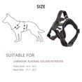 thumbnail image 2 of Harness Vest Breathable No Pull Dog Training Harness Adjustable Reflective Pet Harnesses for Pitbull Labrador Collars XL Size,White camouflage Harness+Gray Leash, 2 of 5