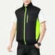 thumbnail image 1 of Camiseta sin mangas con cuello alto para hombre, color liso, a la moda, con parches, bolsillos y cremallera, blusa de poliéster con cuello alto para hombre., 1 of 9