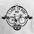 thumbnail image 3 of CafePress - I Love To Ride My Bike Women's Long Sleeve T Shirt - Women's Long Sleeve Graphic Casual T-Shirt, 3 of 4
