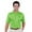 Vivid Green, variant on Monterey Club Men's Micro Checker Texture Solid Golf Polo Shirt #1082