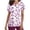 Hot Pink, variant on Sexlip Womens Swimsuit Set Ditsy Floral Print Cover Up Design V Neck Short Sleeve Casual Silhouette Soft Fabric for Summer Water Activities Blue L