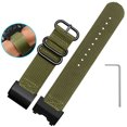 thumbnail image 3 of Correa de reloj de nailon modificada para C-asio Big Mud King GWG-1000 GWG-1000GB, correa de reloj deportiva de cuero y lona negra y dorada para hombre, 3 of 5