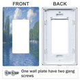 thumbnail image 3 of Yayeee Rocker Switch Wall Plate 2-Gang 4.7"x4.6" Home Decorative Outlet Cover, Blue Sky and River, 3 of 6