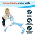 thumbnail image 4 of YBike Pewi Walking Ride-On Toy - From Baby Walker to Toddler Ride On for Ages 9 Months to 3 Years Old - Blue, 4 of 6
