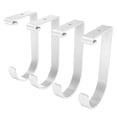 thumbnail image 4 of FLEXIMOUNTS 4-Pack Add-On Storage Flat Hook Accessory for garage ceiling Storage Rack and Wall Shelving, White, 4 of 4