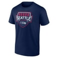 thumbnail image 2 of Men's Fanatics College Navy Seattle Seahawks Power Shield T-Shirt, 2 of 3