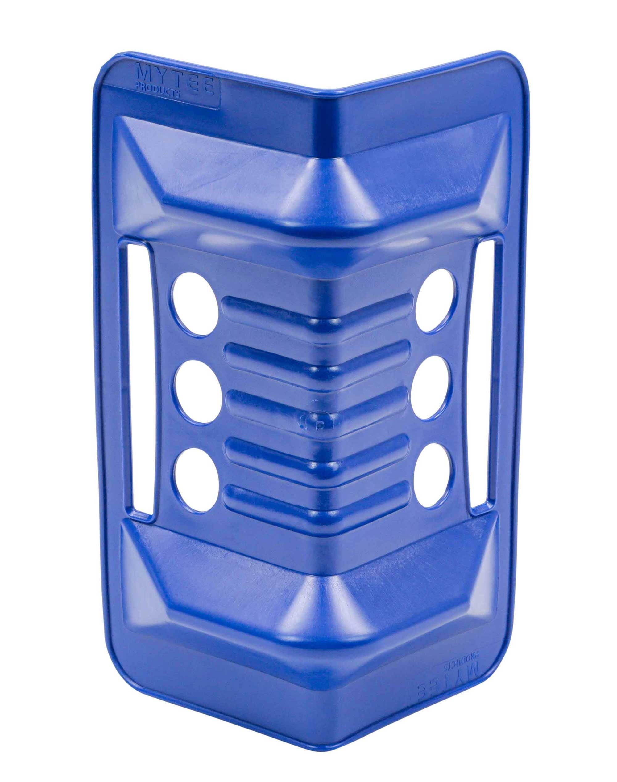 (10 Pack) 4" x 4" x 10" Blue Corner Protector V Shaped Flatbed Edge Guards with Carrying Case - Cargo Load Corner Edge Protector and Tie-Down Strap Guard for Flatbed