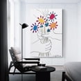 thumbnail image 4 of Pablo Picasso Bouquet of Peace Flowers Fashion Poster Canvas Print Wall Art Modern Bedroom Room, 4 of 9